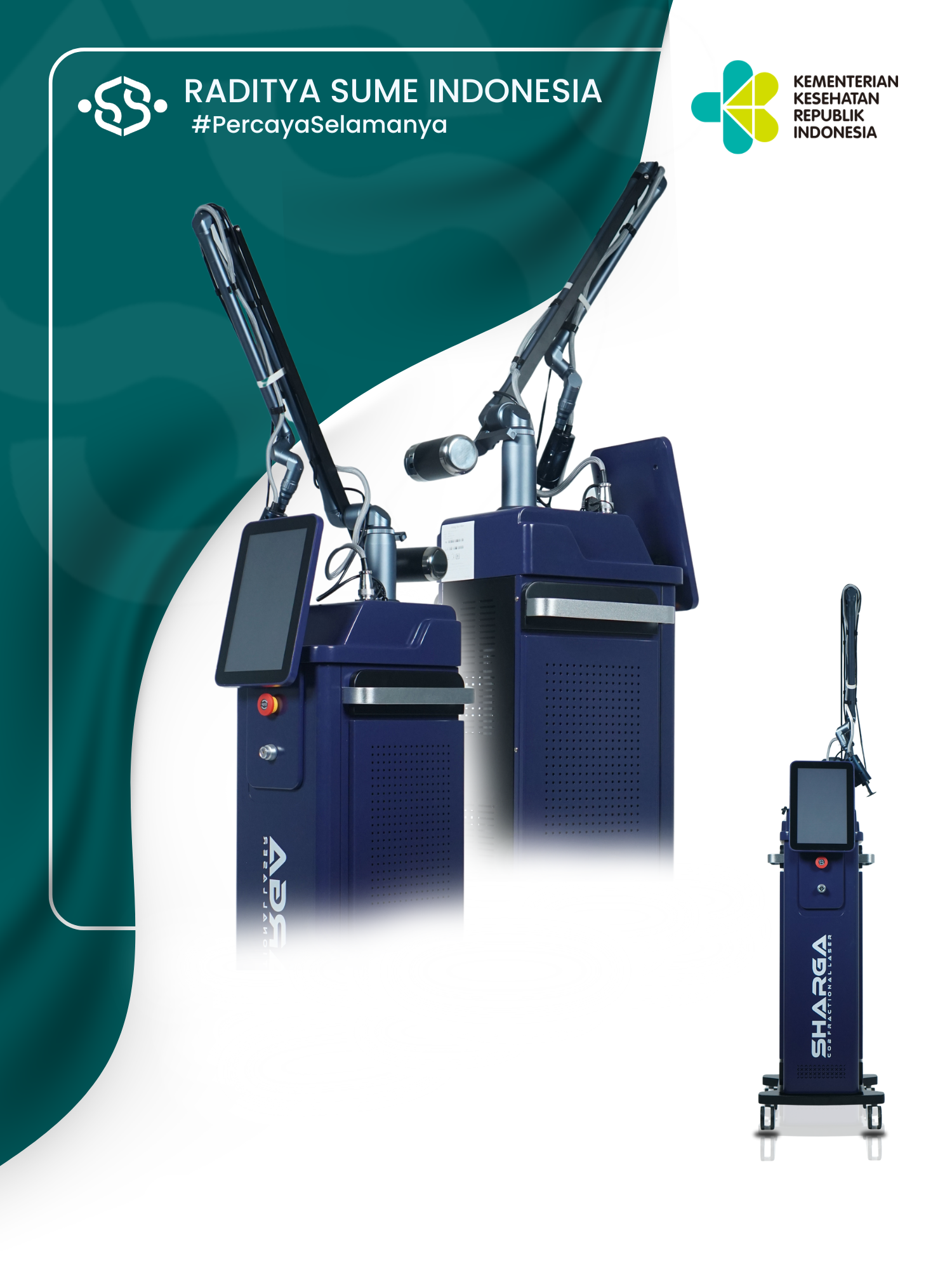 SHARGA CO2 Fractional Laser RF Tube