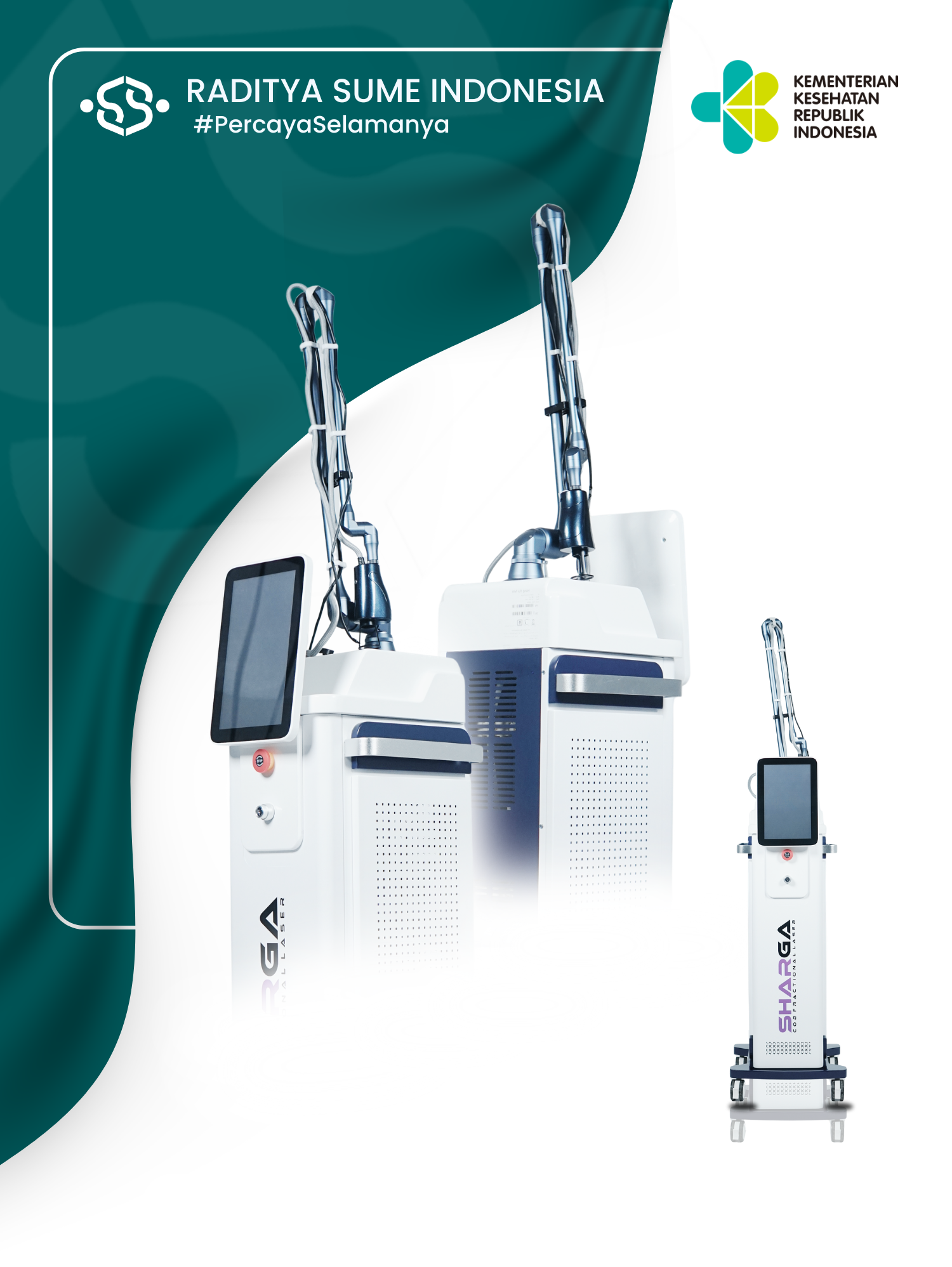 SHARGA CO2 Fractional Laser Glass Tube